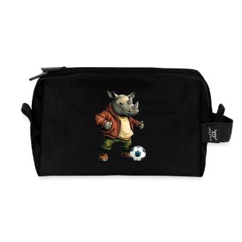 Rhino Footballeur - Trousse de toilette en tissu recyclé - noir - Devant