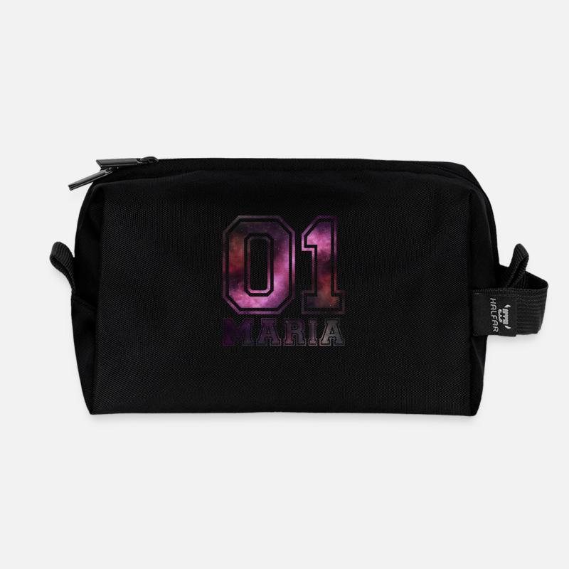 Maria - Recycled Toiletry Zip Bag - black