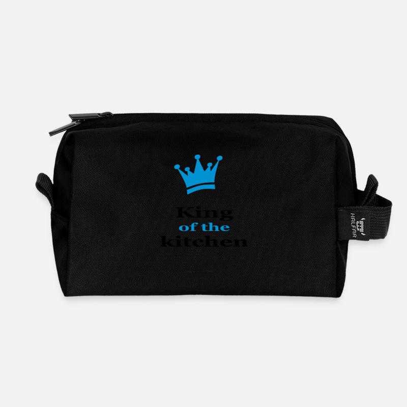kochen - Recycelte Kulturtasche - Schwarz