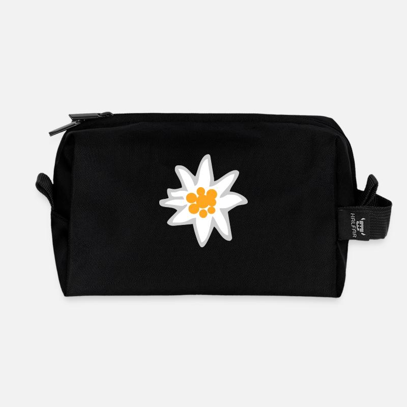 Edelweiss - Recycelte Kulturtasche - Schwarz