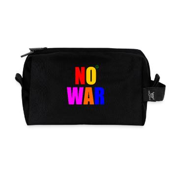 No war - Recycelte Kulturtasche - Schwarz - Vorne