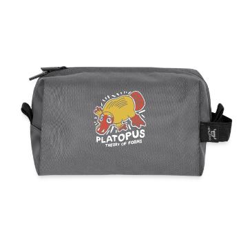 Theory of Forms - Platopus Design - Recycled Toiletry Zip Bag - anthracite - Front