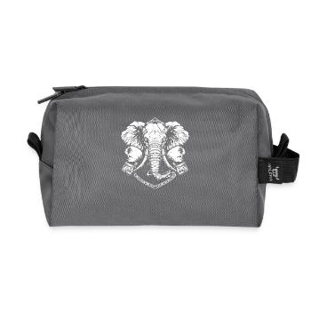 Elephant Boxer Martial Arts MMA - Recycled Toiletry Zip Bag - anthracite - Front