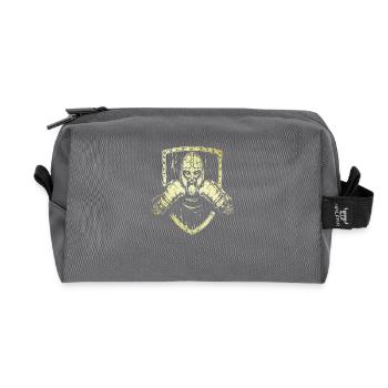 Viking Boxer - Recycled Toiletry Zip Bag - anthracite - Front