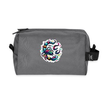 Zodiac Scorpion - Recycelte Kulturtasche - Anthrazit - Vorne