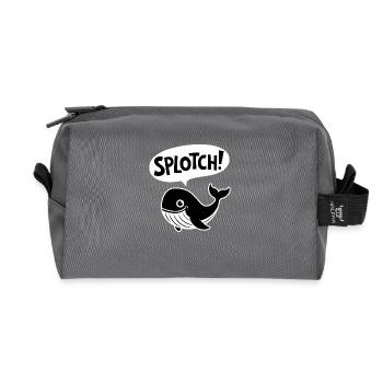 Fleck! - Lustiger Wal - Recycelte Kulturtasche - Anthrazit - Vorne