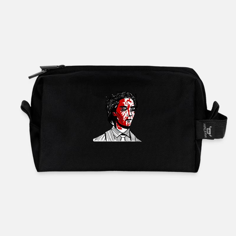 simply not there - Recycled Toiletry Zip Bag - black