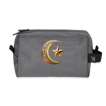 Islam Symbol Gold mit Diamant - Recycelte Kulturtasche - Anthrazit - Vorne