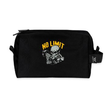 Entraînement de musculation du crâne et No Limit - Trousse de toilette en tissu recyclé - noir - Devant