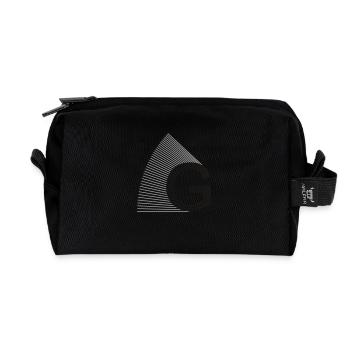 strahlen_typo_G - Recycelte Kulturtasche - Schwarz - Vorne