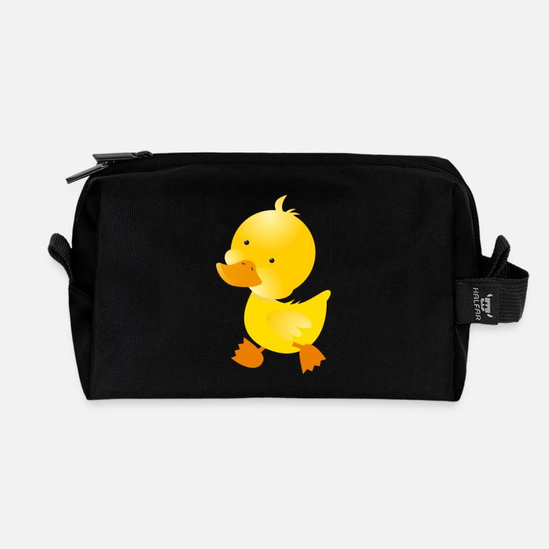Ente - Recycelte Kulturtasche - Schwarz