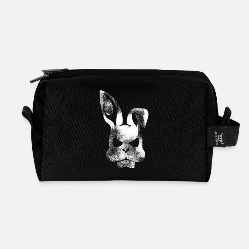 Schlechter Hase - Recycelte Kulturtasche - Schwarz