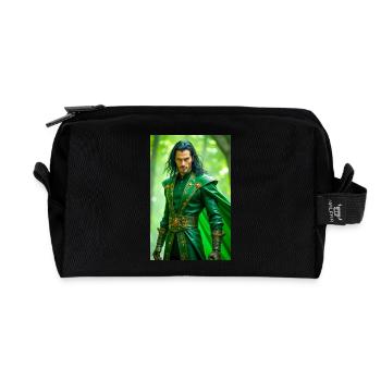Loki ist ein gerissener Trickster-Gott und Gestaltwandler - Recycelte Kulturtasche - Schwarz - Vorne