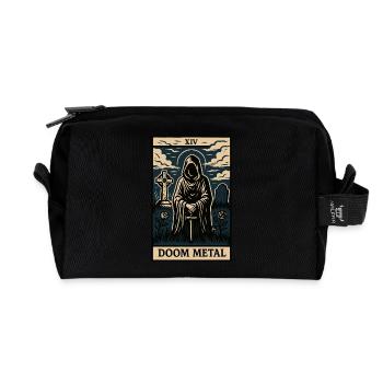 Doom Metal Tarotkarte – Schatten, Zauberei & Solitud - Recycelte Kulturtasche - Schwarz - Vorne
