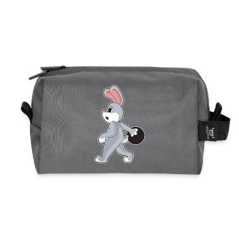 Bunny Bowling Boule de bowling - Trousse de toilette en tissu recyclé - anthracite - Devant