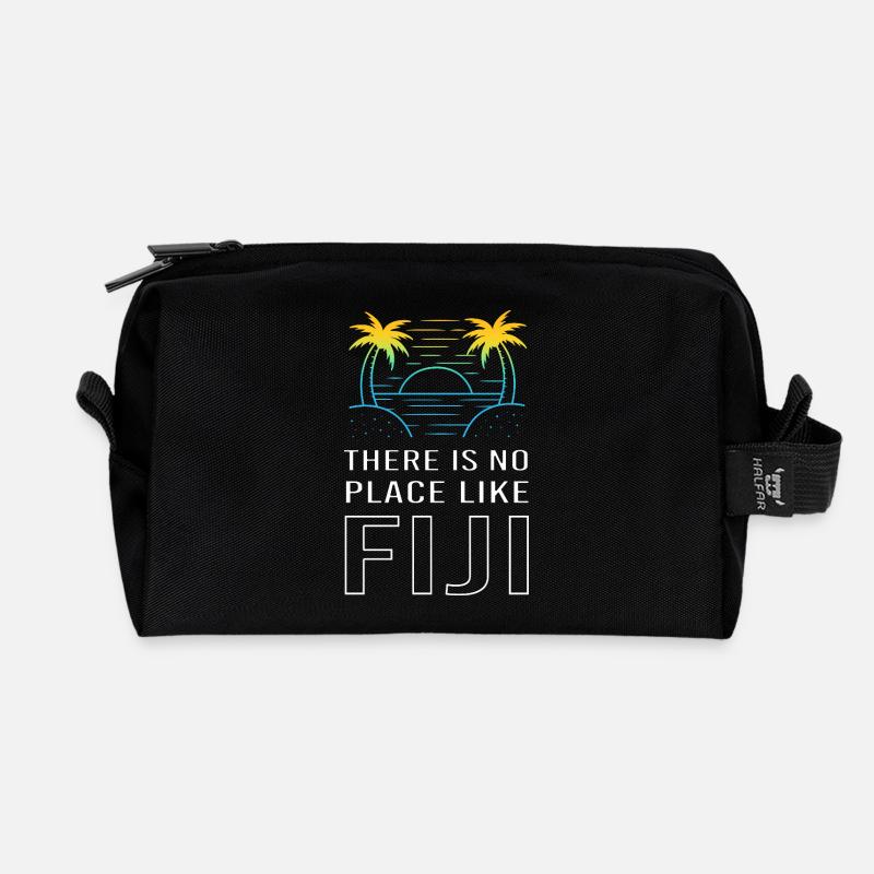Fidji - Trousse de toilette en tissu recyclé - noir