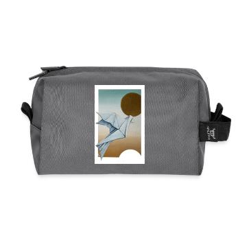 Origami Taube - Recycelte Kulturtasche - Anthrazit - Vorne