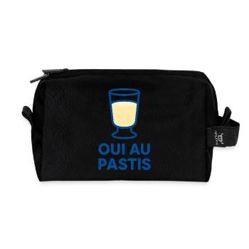 O.u.i au Pastis - Marseille - 13 - Trousse de toilette en tissu recyclé - noir - Devant
