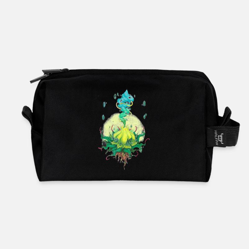 06. Heilerseele - Recycelte Kulturtasche - Schwarz