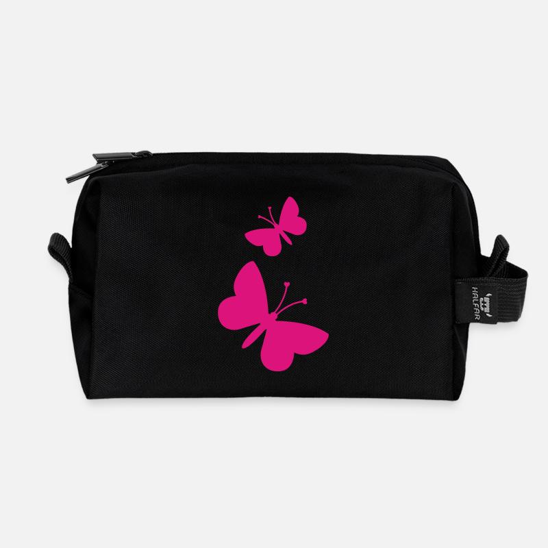 papillonscoeurs - Recycelte Kulturtasche - Schwarz