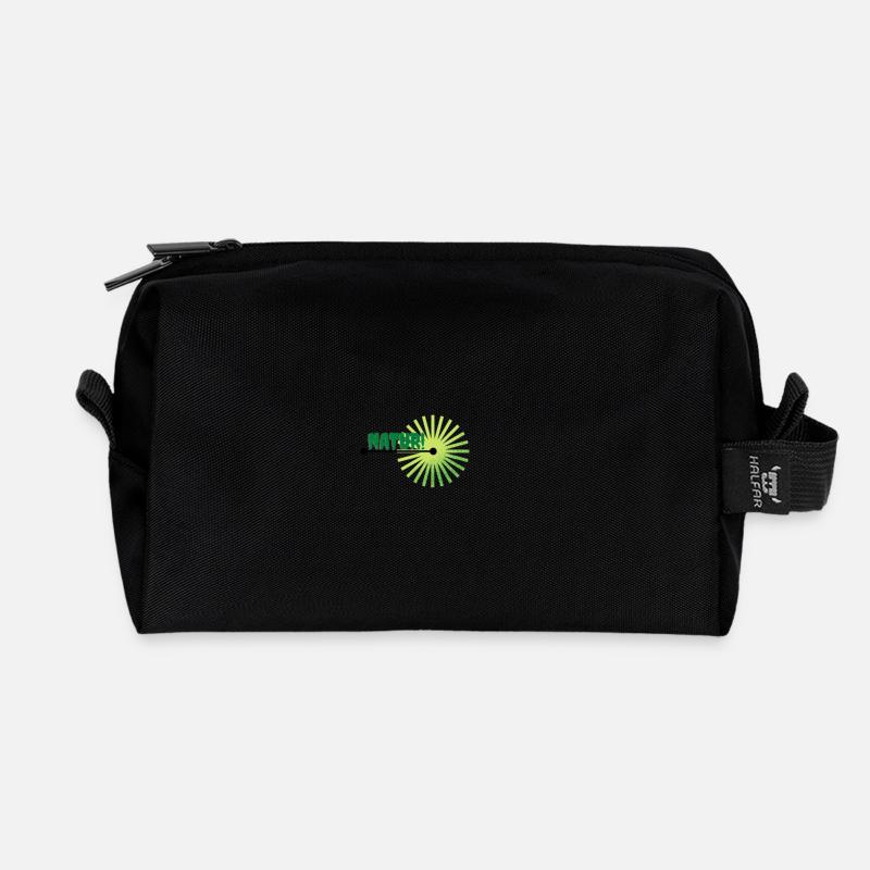 Natur - Recycelte Kulturtasche - Schwarz