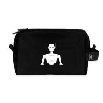 Roboter - Maschinen Cyborg - Recycelte Kulturtasche - Schwarz - Vorne