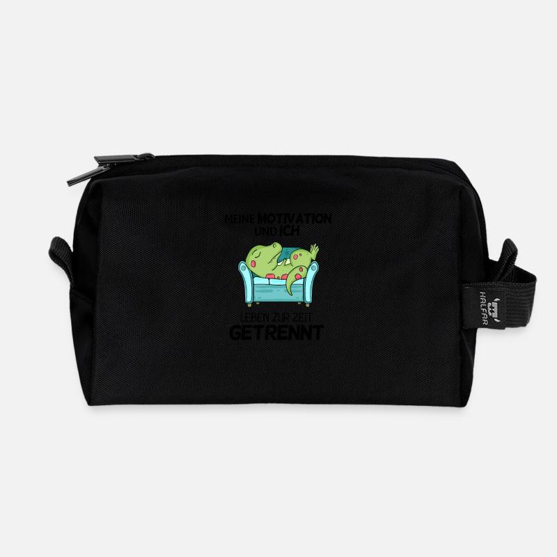 Keine Motivation - Recycelte Kulturtasche - Schwarz