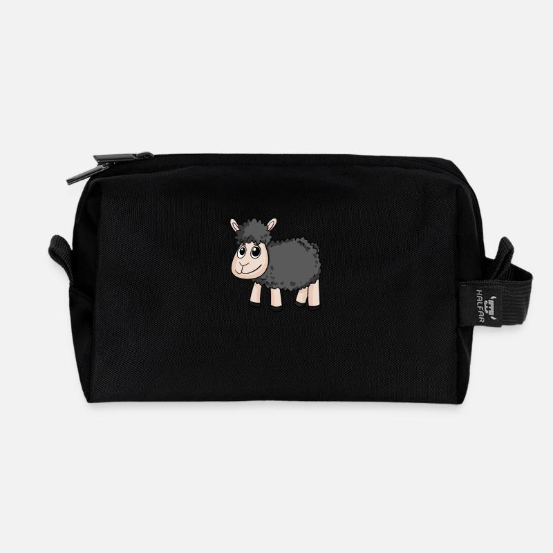 Schwarzes Schaf - Recycelte Kulturtasche - Schwarz