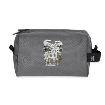 Licorne Licornes Créatures mythiques Animaux mythiques Enfant - Trousse de toilette en tissu recyclé - anthracite - Devant