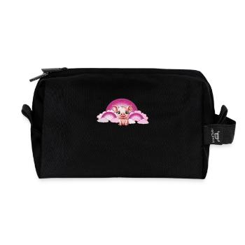 Porcelet arc-en-ciel Cochon Nuages célestes - Trousse de toilette en tissu recyclé - noir - Devant