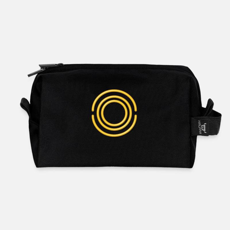 OOS - Schutz Kraft, Schutzhülle, digital gelb, - Recycelte Kulturtasche - Schwarz