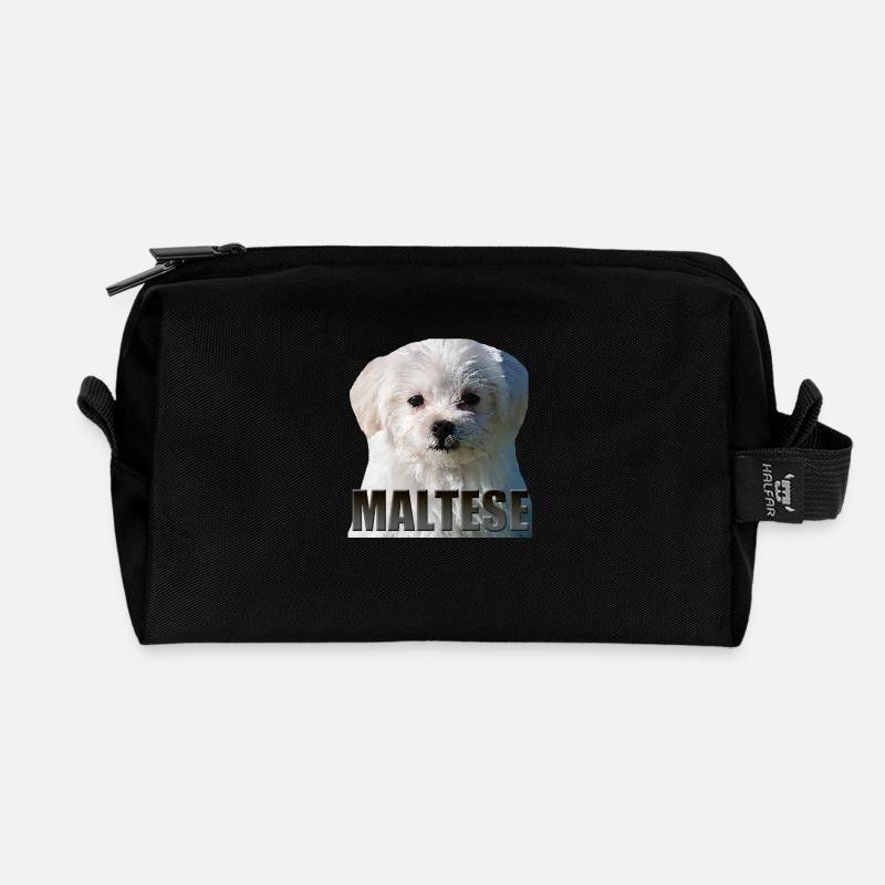 Maltese - Recycled Toiletry Zip Bag - black
