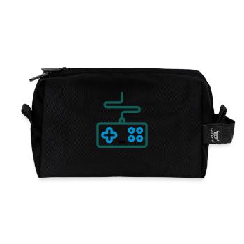 Gaming / eSports / Kontroller - Recycelte Kulturtasche - Schwarz - Vorne