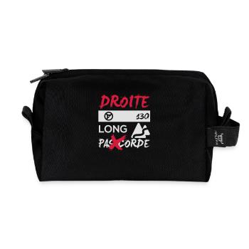 Rallye : Droite 130 long - Trousse de toilette en tissu recyclé - noir - Devant
