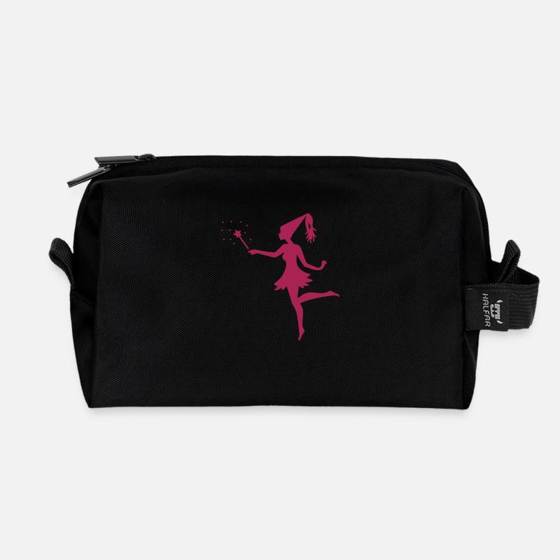 Zauberfee - Recycled Toiletry Zip Bag - black