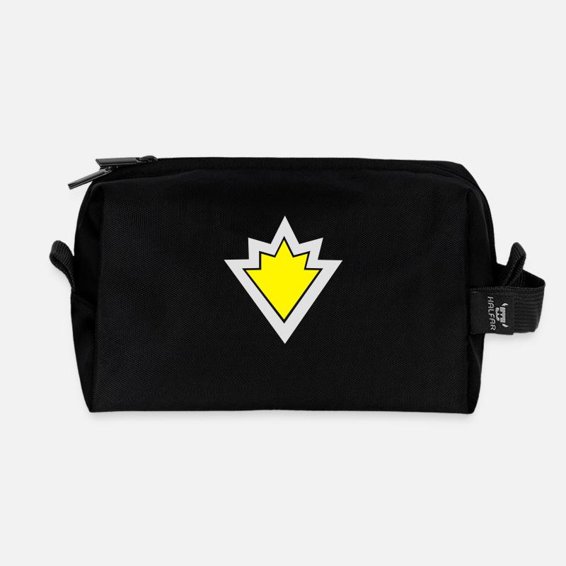 SuperTed Symbol - Recycelte Kulturtasche - Schwarz