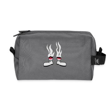 Burned Man - Recycelte Kulturtasche - Anthrazit - Vorne