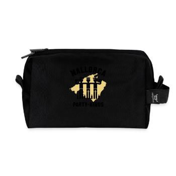 Mallorca Party-Kings (Partyurlaub / 2C) - Recycelte Kulturtasche - Schwarz - Vorne