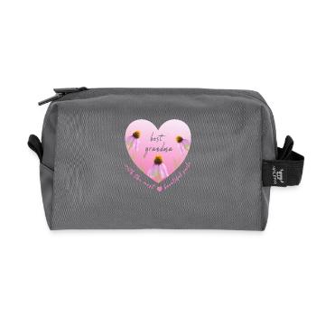 meilleure grand-mère mamie - Trousse de toilette en tissu recyclé - anthracite - Devant