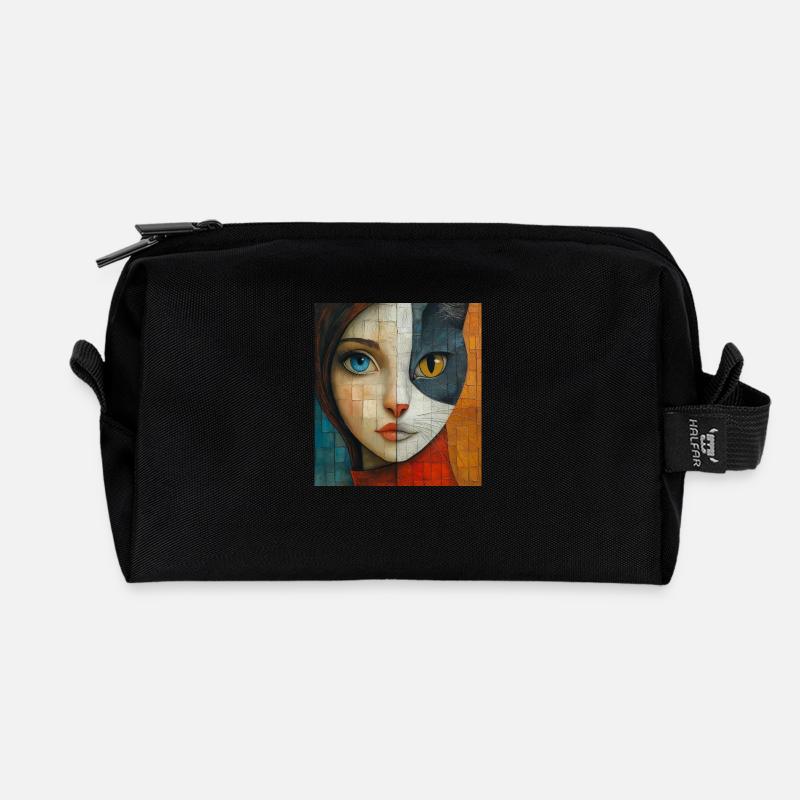 Love - Recycled Toiletry Zip Bag - black