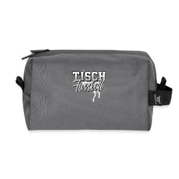 Tisch Fussball Tischfußball - Recycelte Kulturtasche - Anthrazit - Vorne