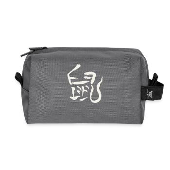 Zodiaque Rat / Chinois - Trousse de toilette en tissu recyclé - anthracite - Devant