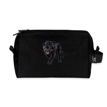 Panther - Recycled Toiletry Zip Bag - black - Front