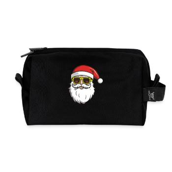 Santa Claus - Recycled Toiletry Zip Bag - black - Front