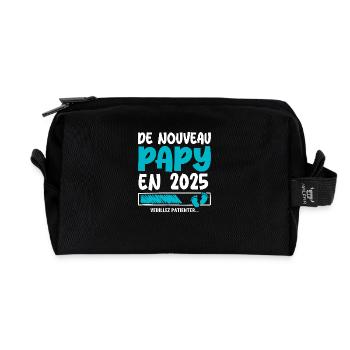 2025 wieder Opa - Recycelte Kulturtasche - Schwarz - Vorne