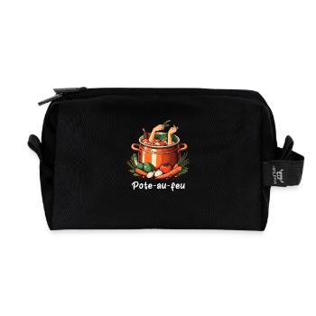 Pote au feu - Trousse de toilette en tissu recyclé - noir - Devant