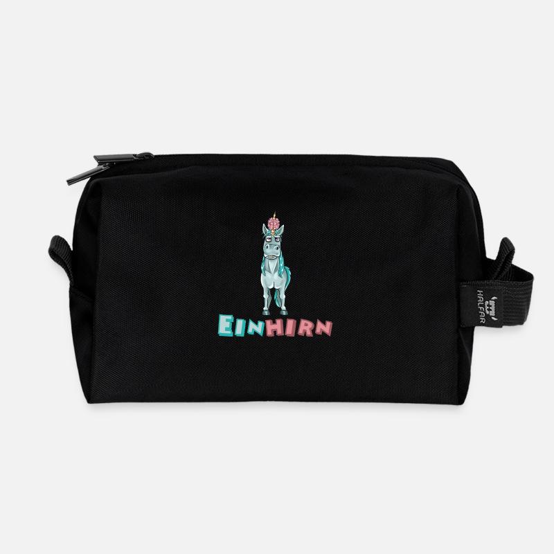 einhirn - Recycelte Kulturtasche - Schwarz