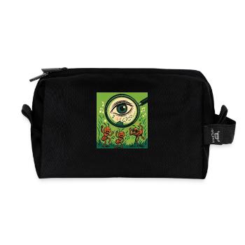 Fourmis rave - Trousse de toilette en tissu recyclé - noir - Devant