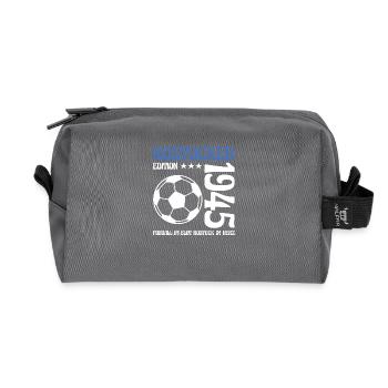 Rostocker Geburtstag 1945 Fußball Geschenk - Recycelte Kulturtasche - Anthrazit - Vorne