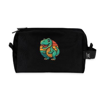 ChatGPT Image 26 - Recycled Toiletry Zip Bag - black - Front